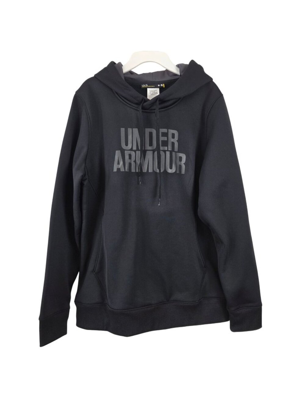 Under Armour Womens Size Large Black Hoodie ColdGear Loose Fit Casual Warm